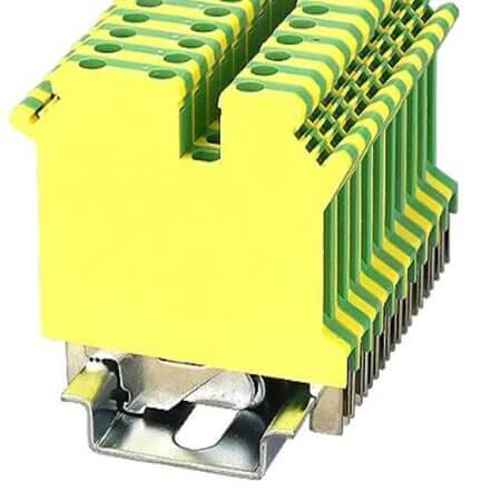 PC2.5-TW-PE-01P-1Y-00AH DIN RAIL T.B.2.5mm² SCREW GREEN-YELLOW 1IN2OUT - 1
