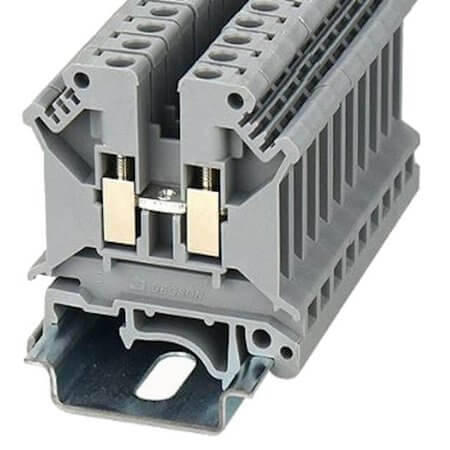 PC4-01P-16-00AH DIN RAIL T.B.4mm² SCREW RED - 1