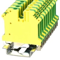 PC4-PE-01P-1Y-00AH DIN RAIL T.B.4mm² SCREW GREEN-YELLOW - 1