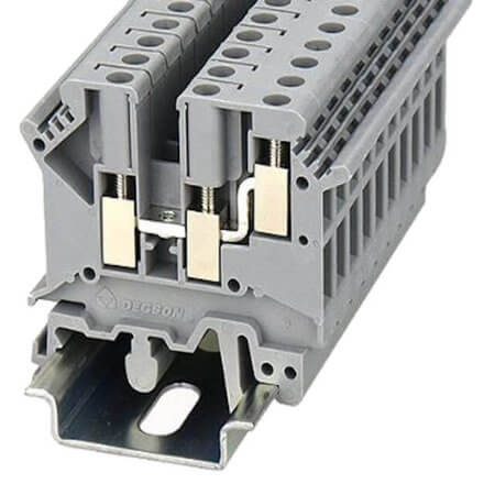 PC4-TW-01P-11-00AH DIN RAIL T.B.4mm² SCREW GRAY 1IN2OUT - 1