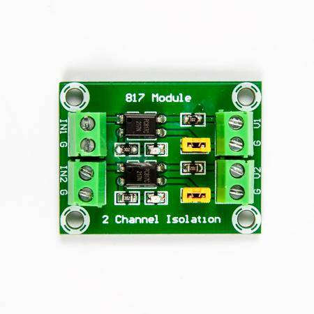 PC817 2 Channels Optocoupler Isolation Module - 1