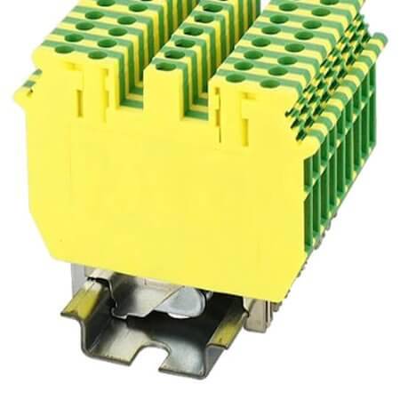 PCDK2.5-PE-01P-1Y-00AH DIN RAIL T.B.2.5mm² SCREW GREEN-YELLOW 2IN2OUT - 1