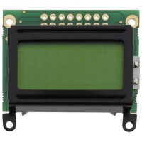 PCM0802A-FL-YBS-03 LCD CHARACTER 8X2 STN POSITIVE YELLOW GREEN 5V - 1