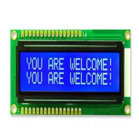 PCM1601A-NS(W)-BBW-C-01 LCD CHARACTER 16X1 STN NEGATIVE BLUE 5V - 1