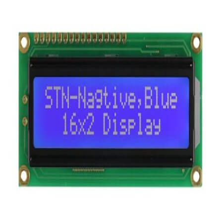 PCM1602K-NS(W)-BBW-C-01 LCD CHARACTER 16X2 STN NEGATIVE BLUE 5V - 1