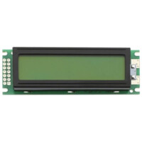 PCM1602N-FL-YBS-01 LCD CHARACTER 16X2 STN YELLOW GREEN 5V - 1