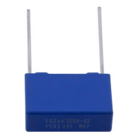 PCX2 339F67154 CAP.POL.150nF 305VAC 15MM 10% X2 MKP - 1