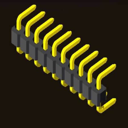 PH1C25-103GB 3.6/5.94/1. PIN HEADER 3PIN(1x3) 2.54mm THT R/A - 1
