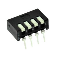 PI040900 SWITCH DIP 4 Pos. THT R/A - 1