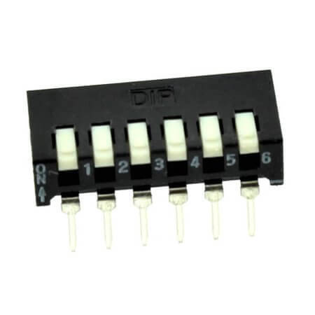 PI060900 SWITCH DIP 6 Pos. THT V/T - 1
