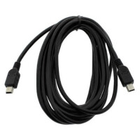PIA17MINI5P-M/M-3M-B- CONNECTOR CABLE MINI USB M/M 5P 24AWG 3MT - 1