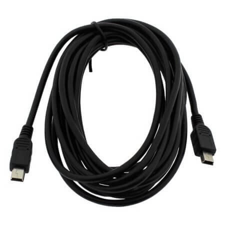 PIA17MINI5P-M/M-3M-B CONNECTOR CABLE MINI USB M/M 5P 28AWG 3MT - 1