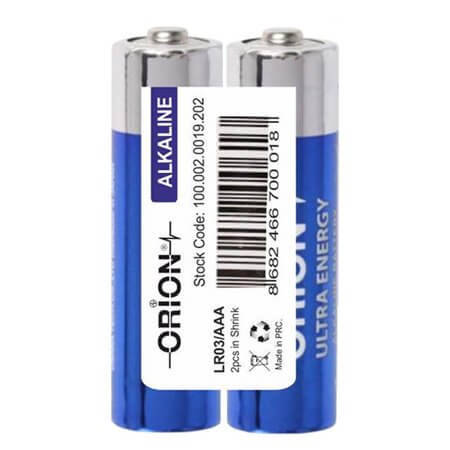 PİL ALKALİN AAA SH2 ORION PİL ALKALİN AAA SH2 - 1