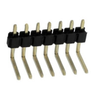 PIN HEADER-2.54-1X7-R PIN HEADER 2.54MM 7PIN(1X7) THT R/A ABC 3X6X6.50MM - 1