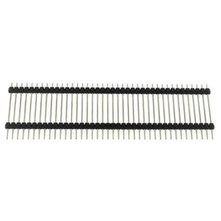 PIN HEADER-2.54-40P-S PIN HEADER 2.54MM 40PIN(1x40) THT V/T 3x23x32mm - 1