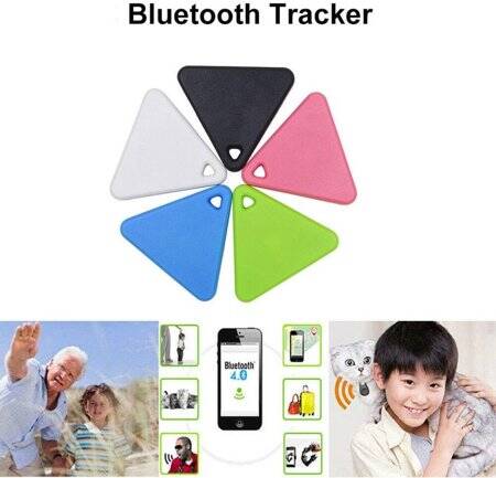 Pink Triangle Smart Mini GPS Tracker Anti-Lost Waterproof Bluetooth Tracer With CR2032 Battery - 2