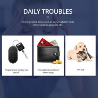 Pink Triangle Smart Mini GPS Tracker Anti-Lost Waterproof Bluetooth Tracer With CR2032 Battery - 4
