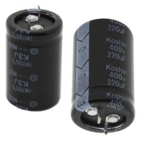 PK3J-400V221MN400 CAP.EL.220uF 400V 25x40 105C SNAP-IN - 1