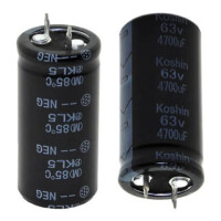 PKL5-063V472MM450 CAP.EL.4700uF 63V 22x45 85C SNAP-IN KOSHIN - 1