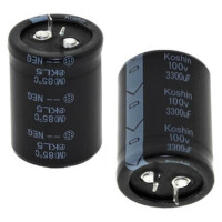 PKL5-100V332MO400 CAP.EL.3300uF 100V 30x40 85C SNAP-IN KOSHIN - 1