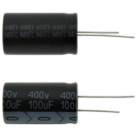 PKR1-400V101MK315 CAP.EL.100UF 400V 18X31.5 7.5MM 85C BULK KOSHIN - 1