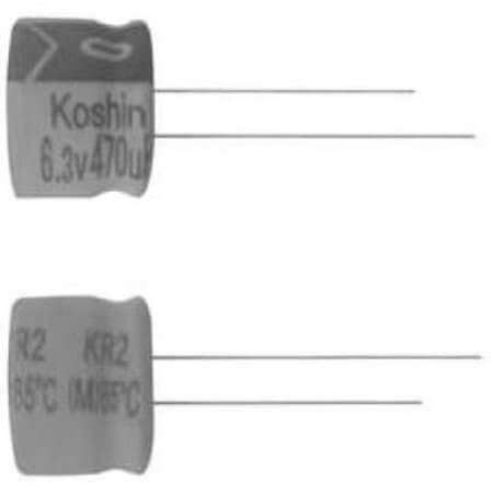 PKR2-035V3R3MB070-T/A5.0 CAP.EL.3u3 35V 4x7 5MM 85C TB KOSHIN - 1