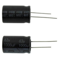 PKRM-063V102MJ250 CAP.EL.1000uF 63V 16x25 7.5MM 105C BULK KOSHIN - 1