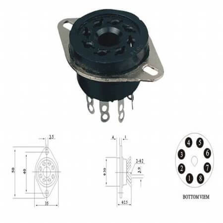 PL08 RELAY SOCKET 8PIN GLOBE OMRON - 1