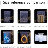 Plastic Bags 8x12cm Jewelry Ziplock Zip Zipped Lock Reclosable Poly Clear Packaging Bags (100pcs/bag) - 3