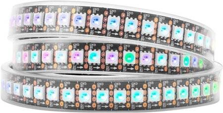 Plastic Cover 5V WS2813B RGB5050 White Flexible 1M SMD LED Strip 144 LED/Meter IP67 - 1