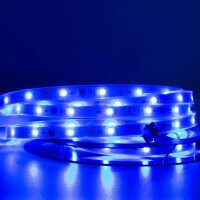 Plastik Kapaklı 12V WS2811 RGB5050 Siyah SMD LED Şerit 96 LED/Metre Esnek 5 Metrelik Makara IP67 - 3