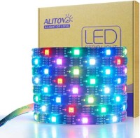Plastik Kapaklı 12V WS2815 RGB5050 Siyah SMD LED Şerit 30 LED/Metre Esnek 5 Metrelik Makara IP67 - 1