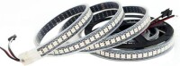 Plastik Kapaklı 5V WS2812B RGB5050 Siyah Esnek 1M SMD LED Şerit 74 LED/Metre IP67 - 1