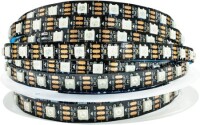 Plastik Kapaklı 5V WS2813B RGB5050 Siyah SMD LED Şerit 30 LED/Metre Esnek 5 Metrelik Makara IP67 - 1
