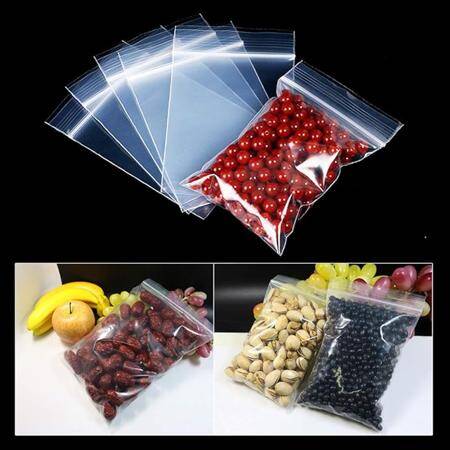 Plastik Torbalar 8x12cm Kilitli Şeffaf Ambalaj Poşeti (100 Adetlik Paket) - 4