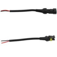 PLUG TO TAB HOUSING-2PIN CONN.2PIN(1x2) 6MM CABLE L:340MM MALE FEMALE COVER - 1