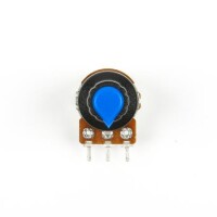 Potentiometer Knob Rotary Switch Cap Inner 6mm External 15mmx17mm Blue Color - 3