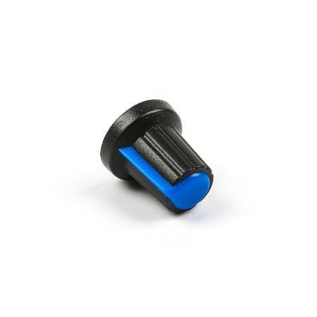 Potentiometer Knob Rotary Switch Cap Inner 6mm External 15mmx17mm Blue Color - 5