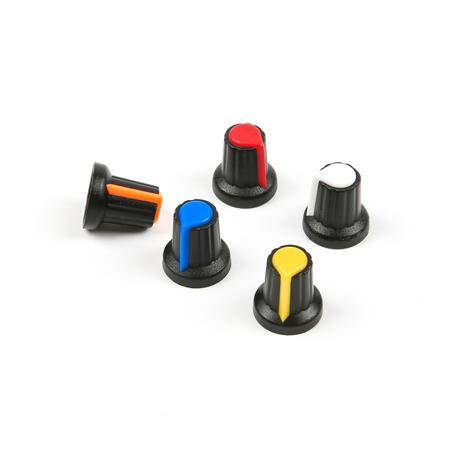 Potentiometer Knob Rotary Switch Cap Inner 6mm External 15mmx17mm Green Color - 1