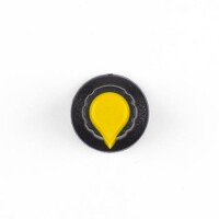 Potentiometer Knob Rotary Switch Cap Inner 6mm External 15mmx17mm Yellow Color - 5