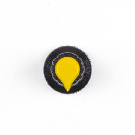Potentiometer Knob Rotary Switch Cap Inner 6mm External 15mmx17mm Yellow Color - 5