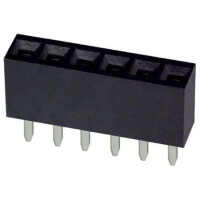 PPTC061LFBN-RC CONNECTOR 2.54MM 6P PIN HEADER FEMALE - 1