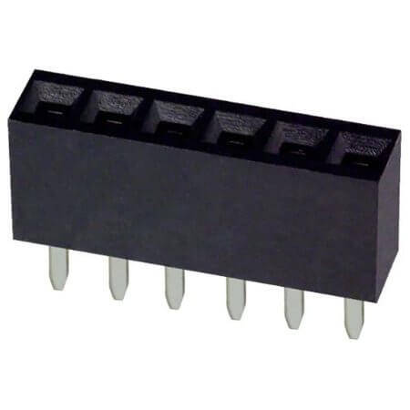 PPTC061LFBN-RC CONNECTOR 2.54MM 6P PIN HEADER FEMALE - 1