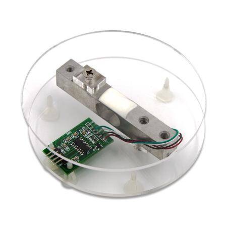 Pressure Sensor 5Kg + HX711AD Module + 4P DuPont Wire + Shell Weighing Electronic Weighing Sensor Kit - 1