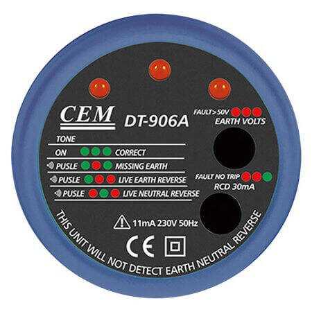 PRİZ TEST CİHAZI DT-906A PRİZ TEST CİHAZI CEM - 1