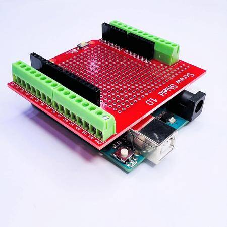 Proto Screw Shield Assembled Terminal Block Prototype Expansion Board for Arduino Uno - 7