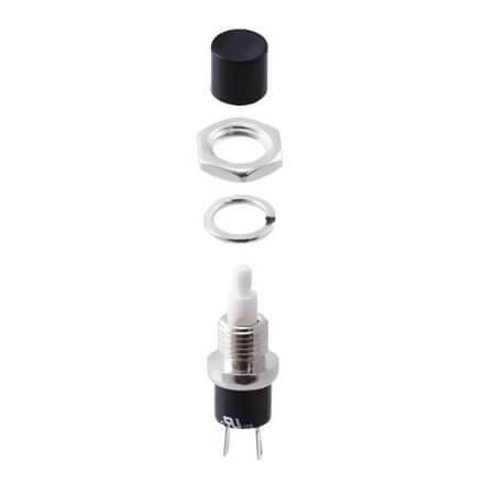 PS1024ABLK SWITCH PUSH SPST-NO 3A 125V - 1