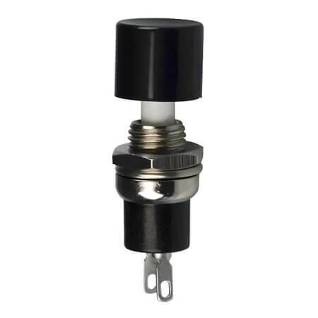 PS1024ALBLK SWITCH PUSH SPST-NO 3A 125V - 1