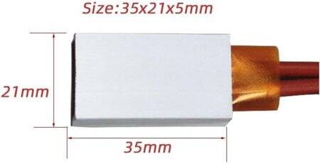 PTC Isıtıcı Plaka 220V 80 Derece 35x21x5mm - 4