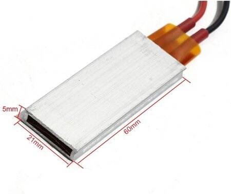 PTC Isıtıcı Plaka 36V 220 Derece 60x21x5mm - 2
